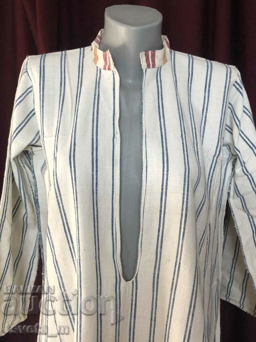 Women's long cotton shirt with 3/4 sleeve, folk costume - 6 Women's long cotton shirt with 3/4 sleeve, folk costume - 6