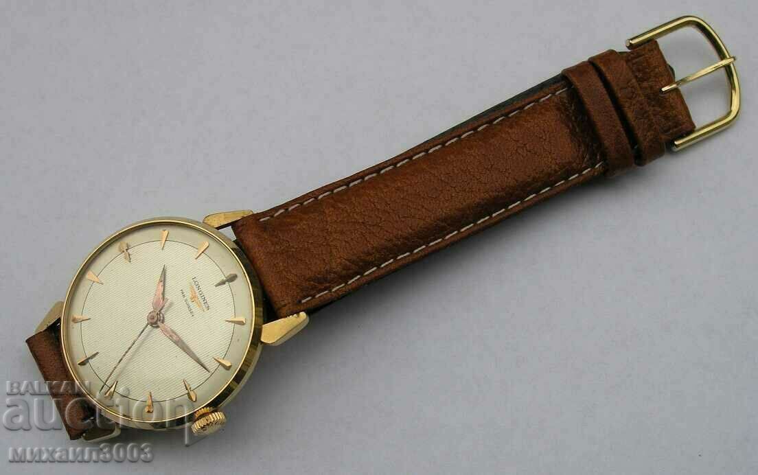 LONGINES MEN'S GOLD WATCH 18K SOLID GOLD - 7 LONGINES MEN'S GOLD WATCH 18K SOLID GOLD - 7