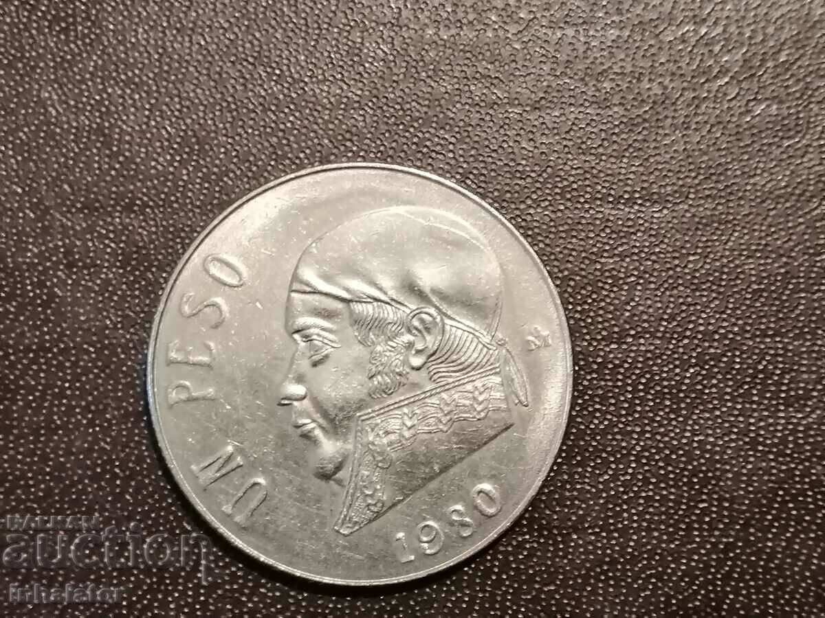 1 peso Mexic 1980