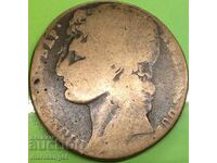 Murat Napoleon 3 boabe 1810 Italia bronz