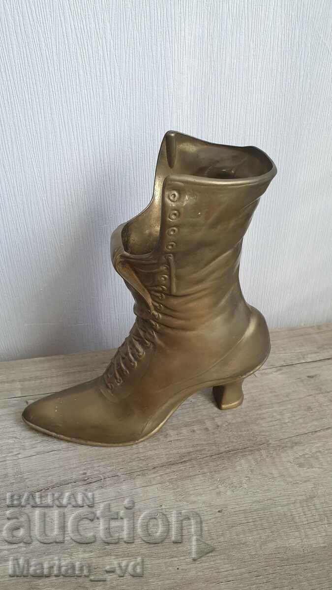Old Decorative Victorian Brass Ladies Boot -24cm with price 120.00 BGN | € 61.36 Old Decorative Victorian Brass Ladies Boot -24cm with price 120.00 BGN | € 61.36