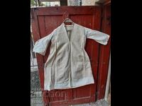 Authentic long shop shirt in rough fabric with lace. Costumes