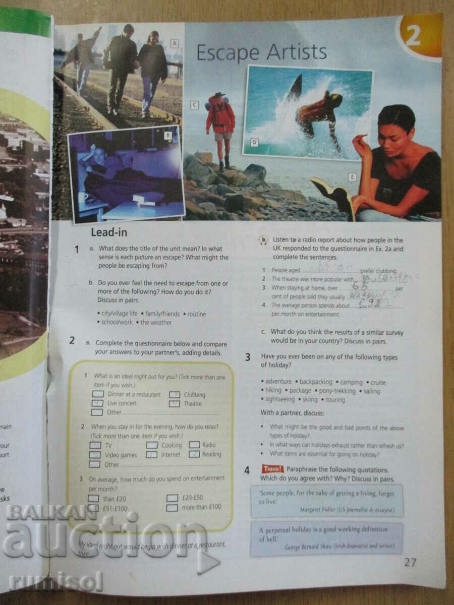 Auction  Upstream - Student's Book - Advanced C1, V. Evans