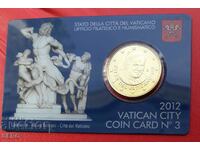 Coin card - Vatican #12 with 50 cents 2012