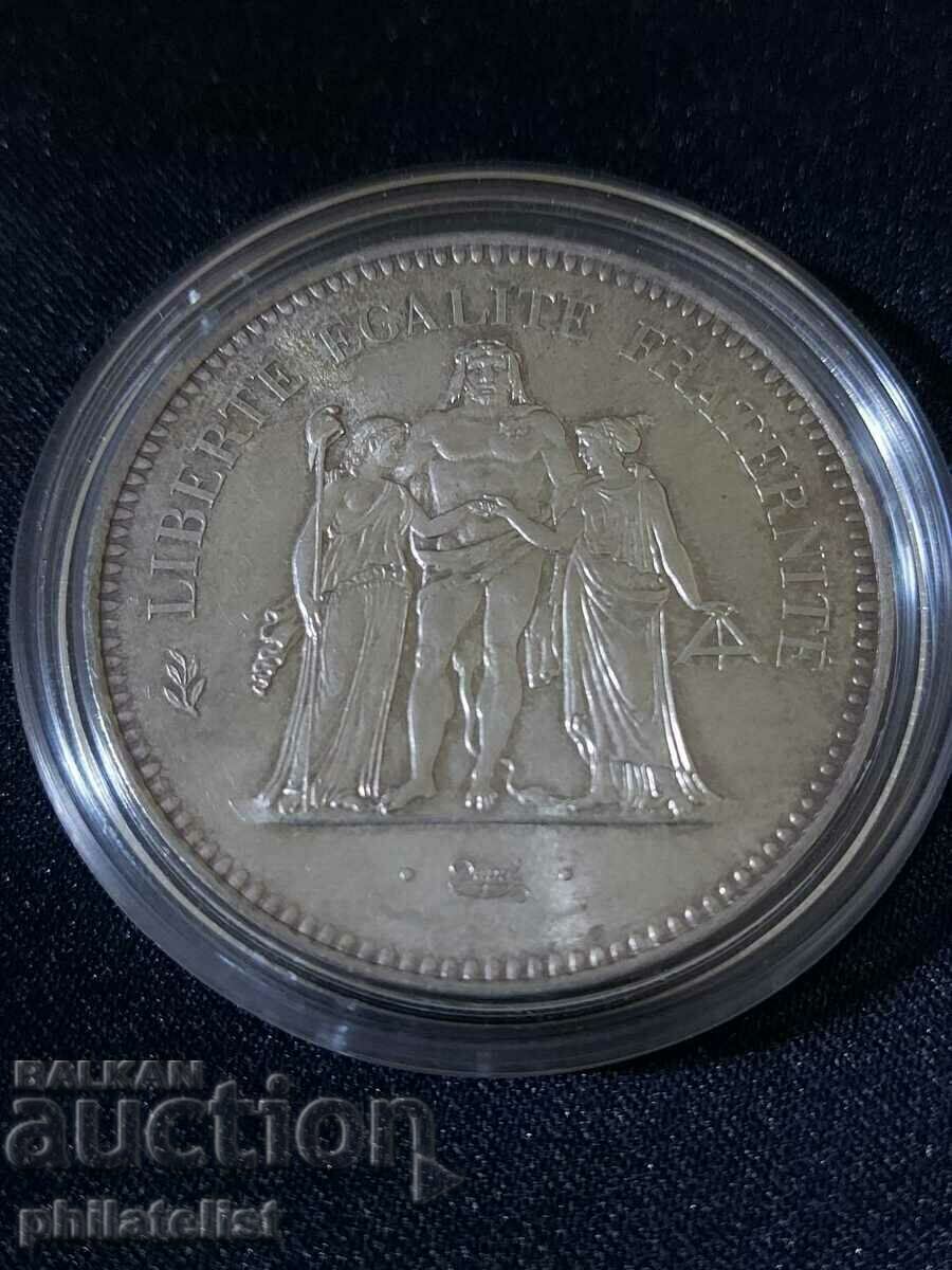 Auction  France - 50 francs - 1975, silver coin #2
