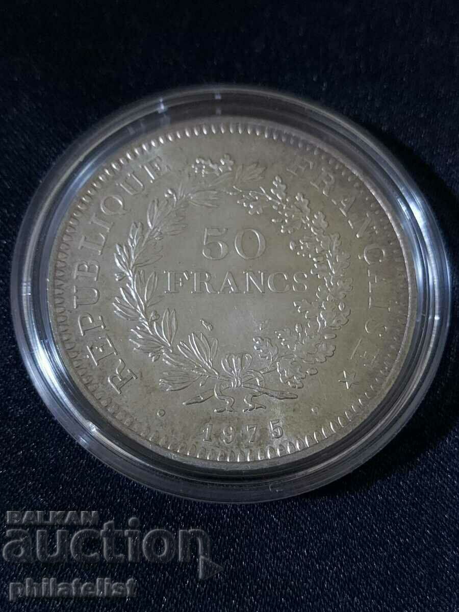 France - 50 francs - 1975, silver coin #2