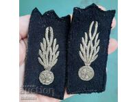 Officer's French WW1 Grenade Patches, 1920