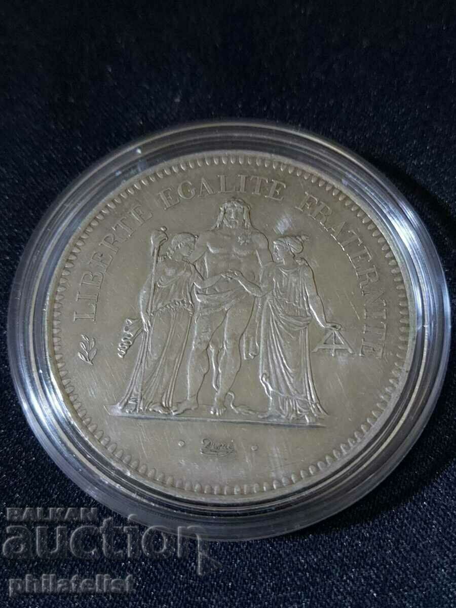 Licitație Franța - 50 de franci - 1976, monedă de argint #2 Licitație Franța - 50 de franci - 1976, monedă de argint #2