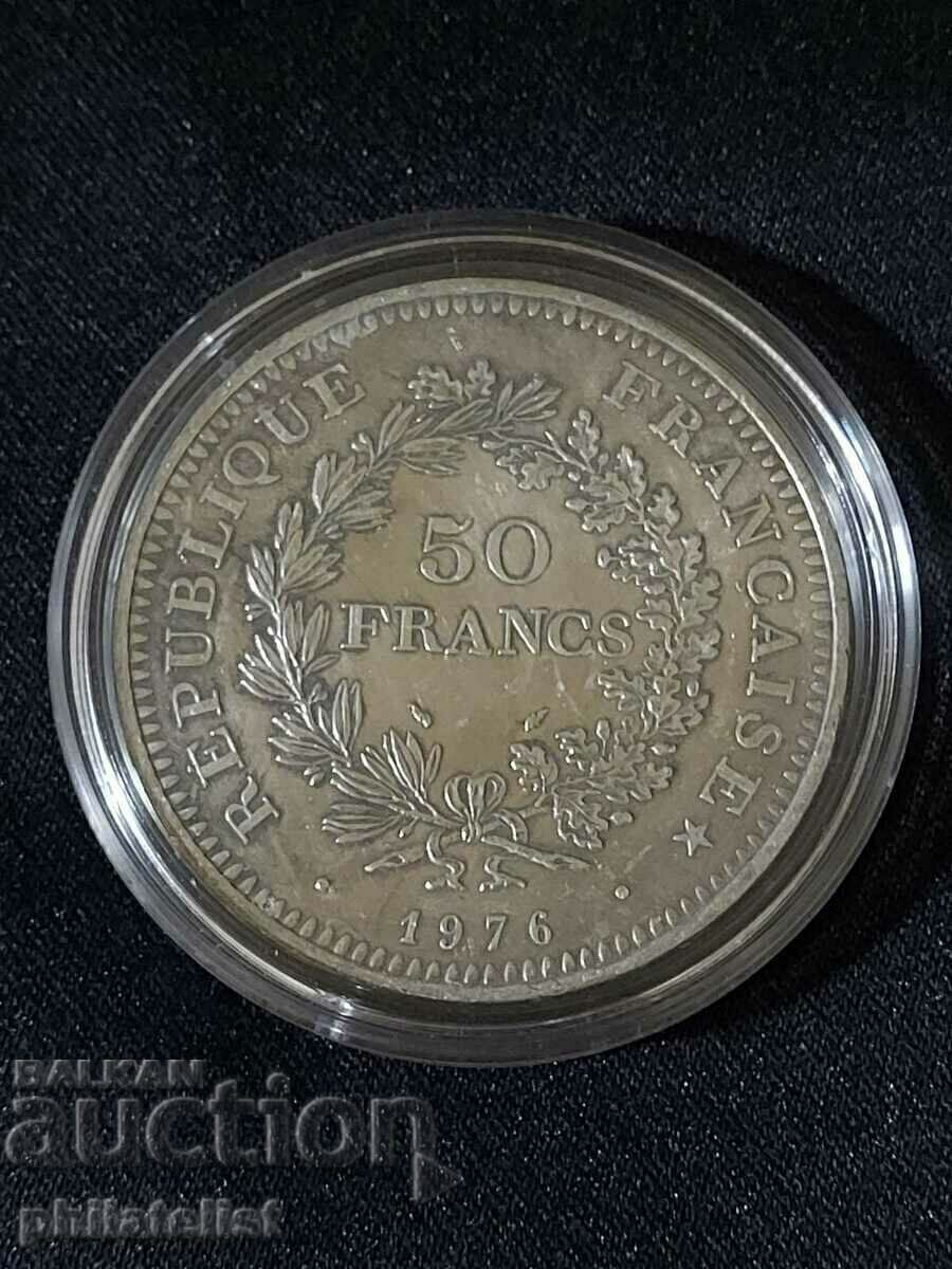 Franța - 50 de franci - 1976, monedă de argint #3 cu preț € 69.54 | 136.01 BGN