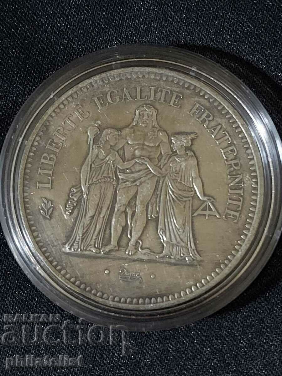 Licitație Franța - 50 de franci - 1976, monedă de argint #3