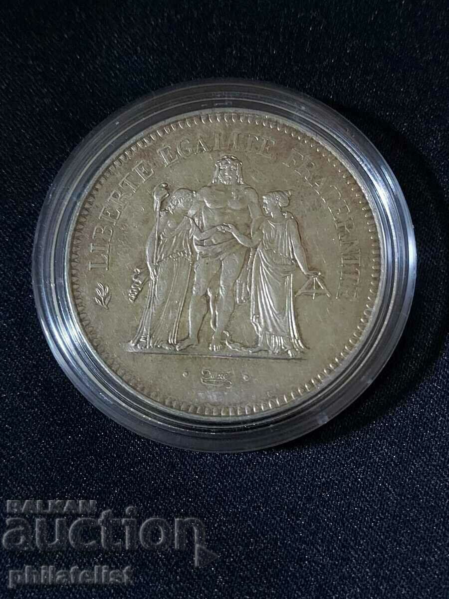 Auction France - 50 francs - 1978, silver coin #2 Auction France - 50 francs - 1978, silver coin #2
