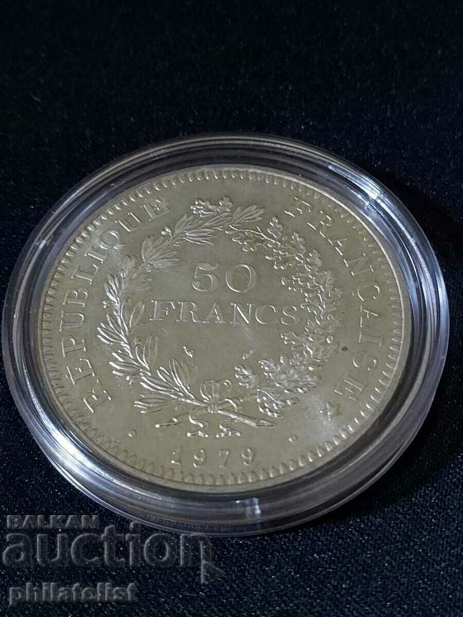 France - 50 francs - 1979, silver coin #2 France - 50 francs - 1979, silver coin #2