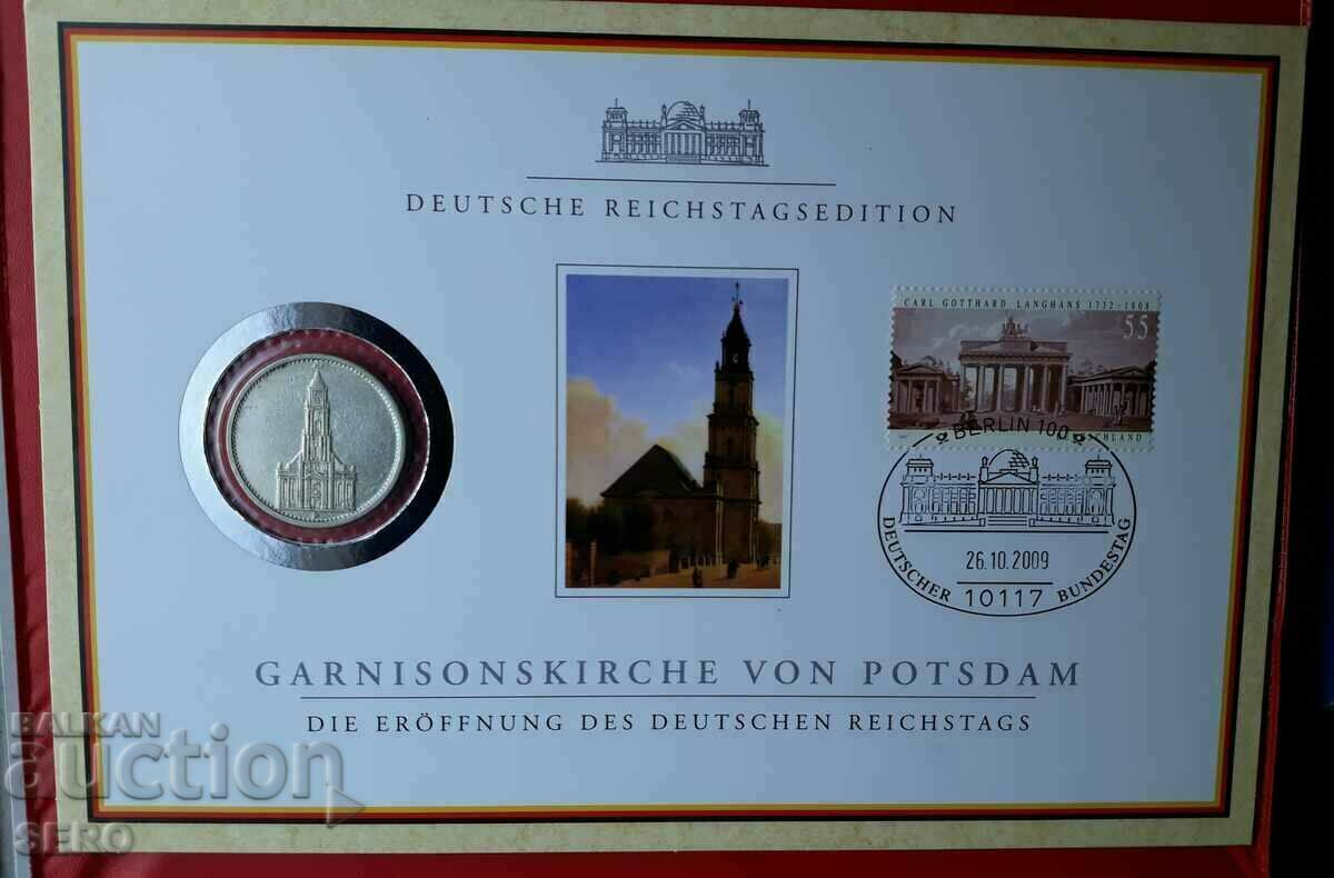 Germany-5 stamps 1934-silver in beautiful cardboard packaging