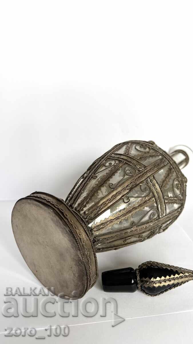 Vintage beverage bottle with fittings - 5