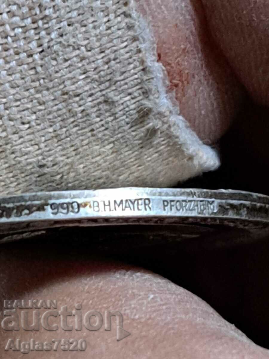 German Silver Medals/Set/Sample 999 - 5 German Silver Medals/Set/Sample 999 - 5