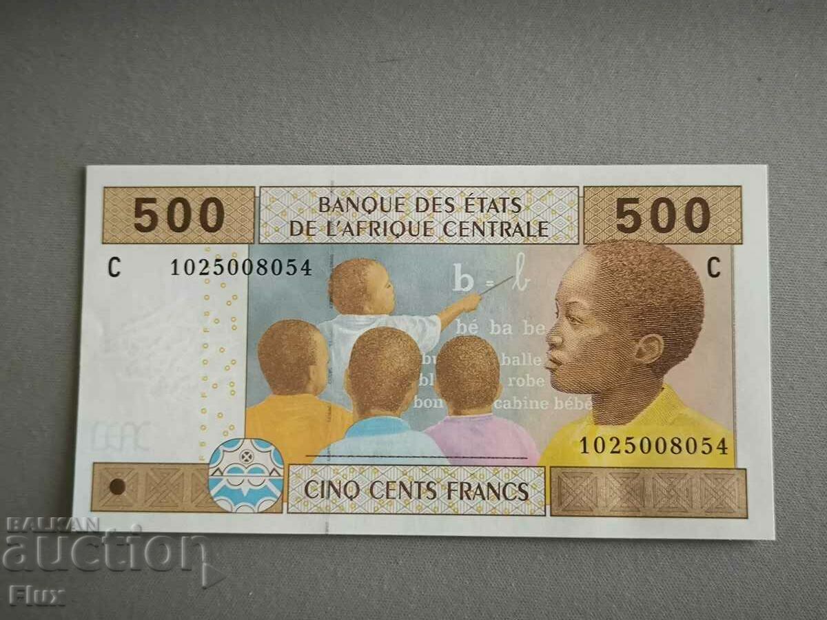 Bancnotă - Centru. Statele africane - 500 franci UNC | 2002