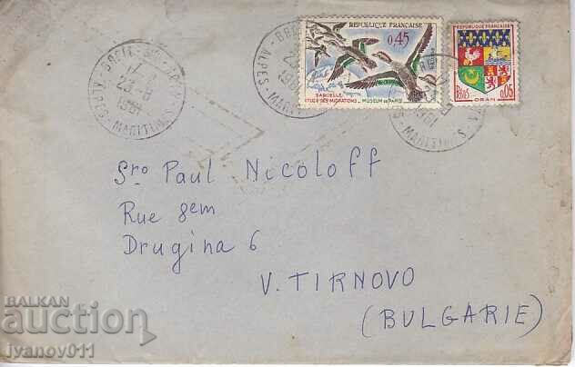 FRANCE - LETTER TRAVEL TO BULGARIA - 1961