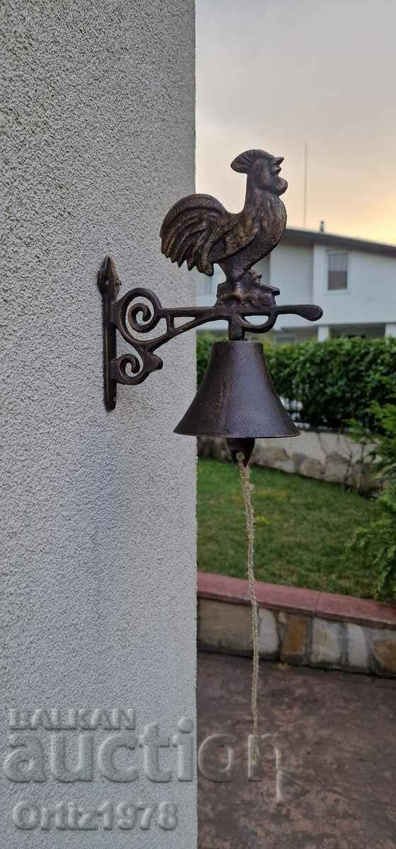 Cast iron bell with rooster. with price 54.00 BGN | € 27.61 Cast iron bell with rooster. with price 54.00 BGN | € 27.61