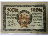 Германия notgeld 50 пфенига 1922  година Suhl Stadt