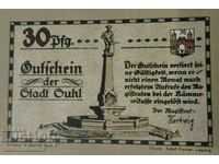 Germany notgeld 30 pfennig 1922 Suhl Stadt