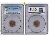 1 Stotinka 1901 MS 65 RB PCGS Kingdom of Bulgaria See Description