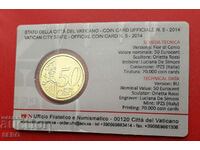 Coin card - Vatican #5 with 50 cents 2011