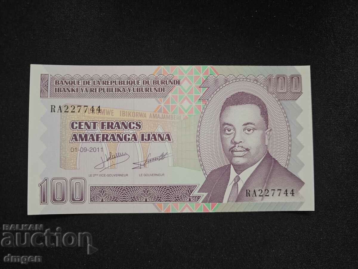 100 francs Burundi 2011 UNC