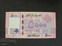 5000 livres Lebanon UNC