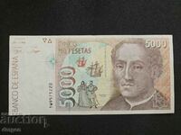 5000 pesetas Spain 1992