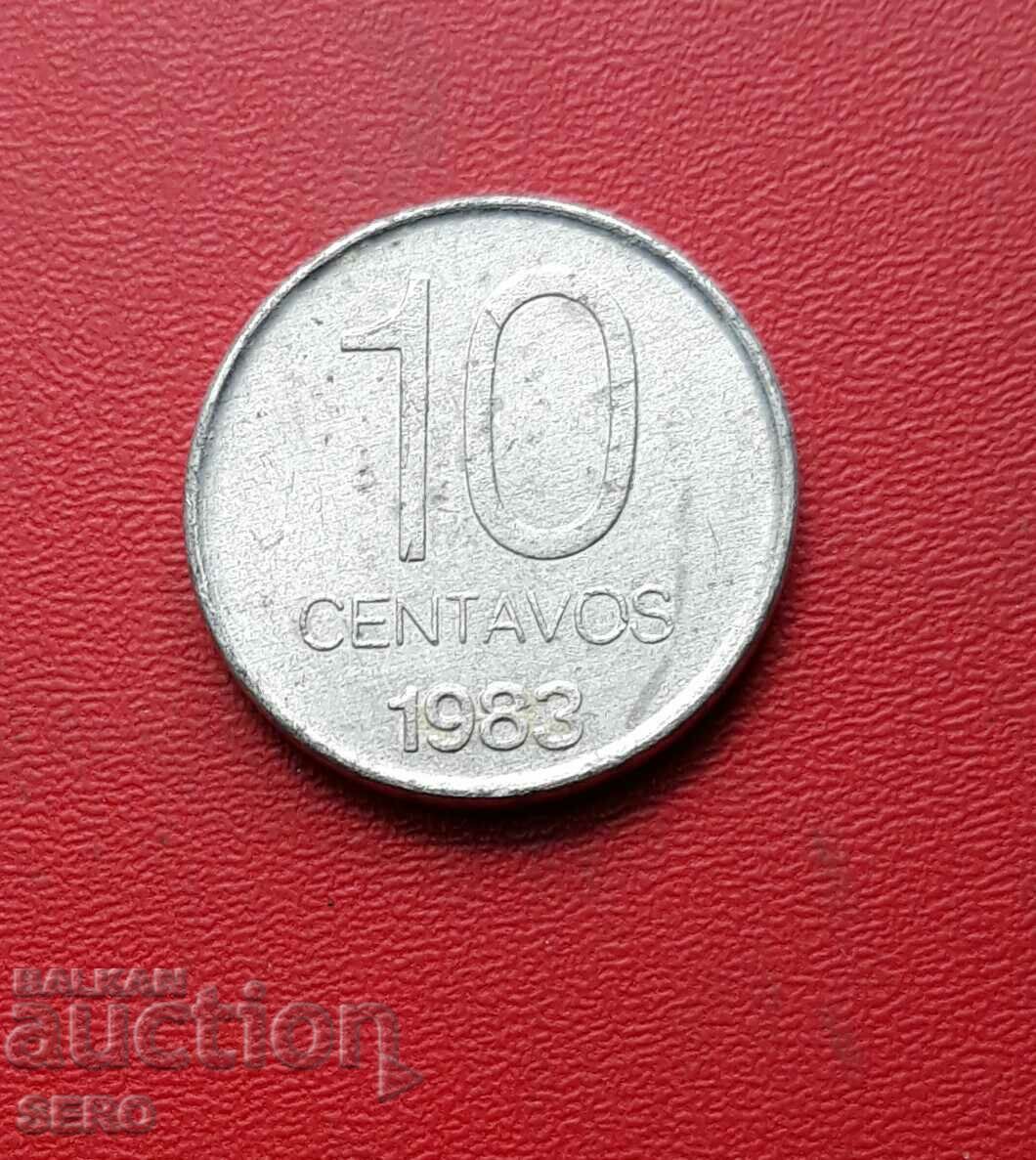 Argentina-10 centavos 1983