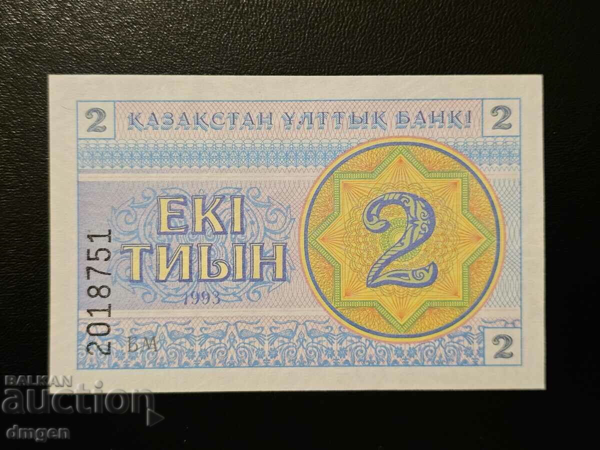 2 tiin Kazahstan UNC