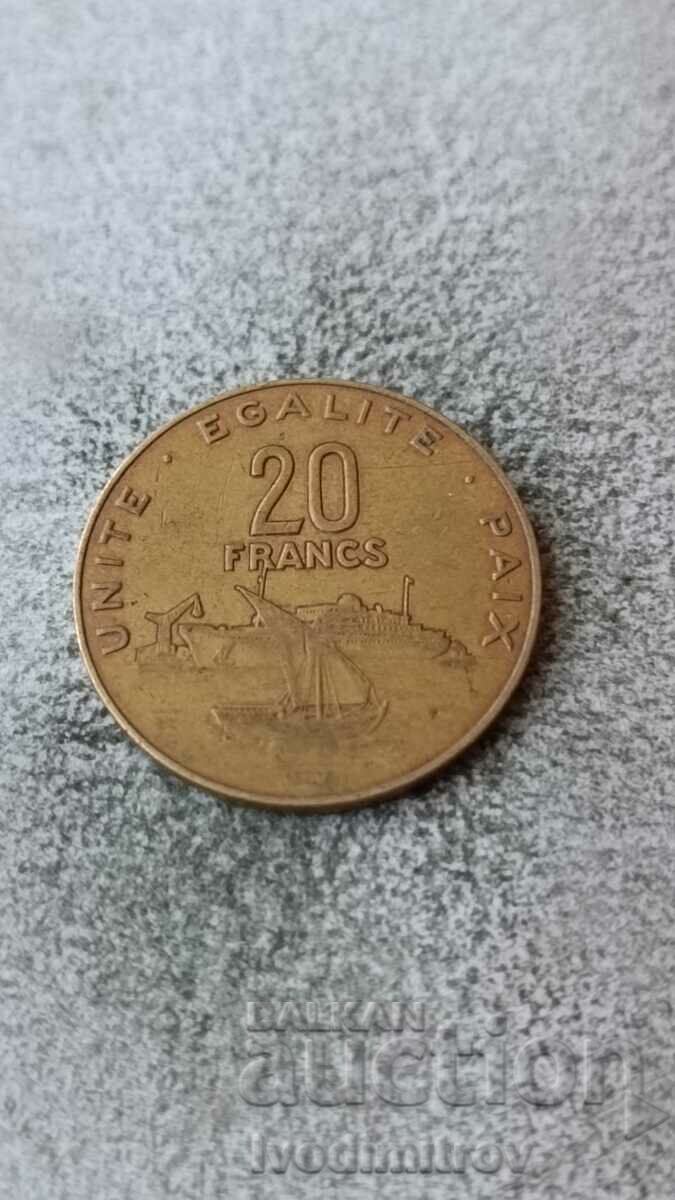 Djibouti 20 francs 2010