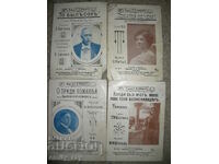 Sheet music - romances, gypsy romances - 4 pcs.