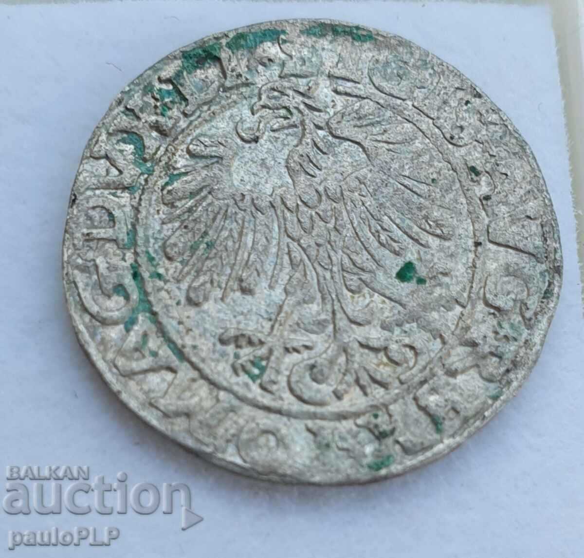 1/2 Grosh Lithuania 1557 Silver