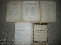 Sheet music - romances and songs - 5 pcs.