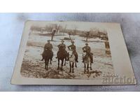 Photo Sushintsi Four officers on horseback in Wallachia 1917