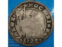 Venice 15 soldi 1722 Italy Doge Alois Mocenigo silver