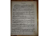 Sheet music - Schubert - sonata