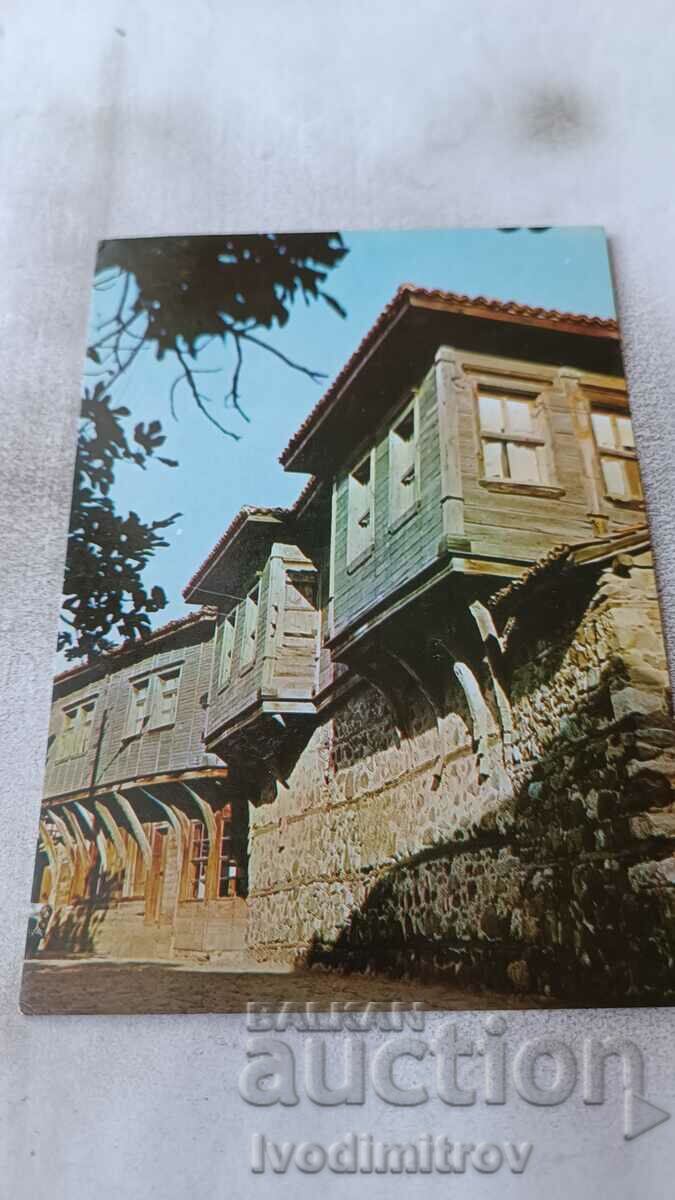 Postcard Sozopol Old architecture