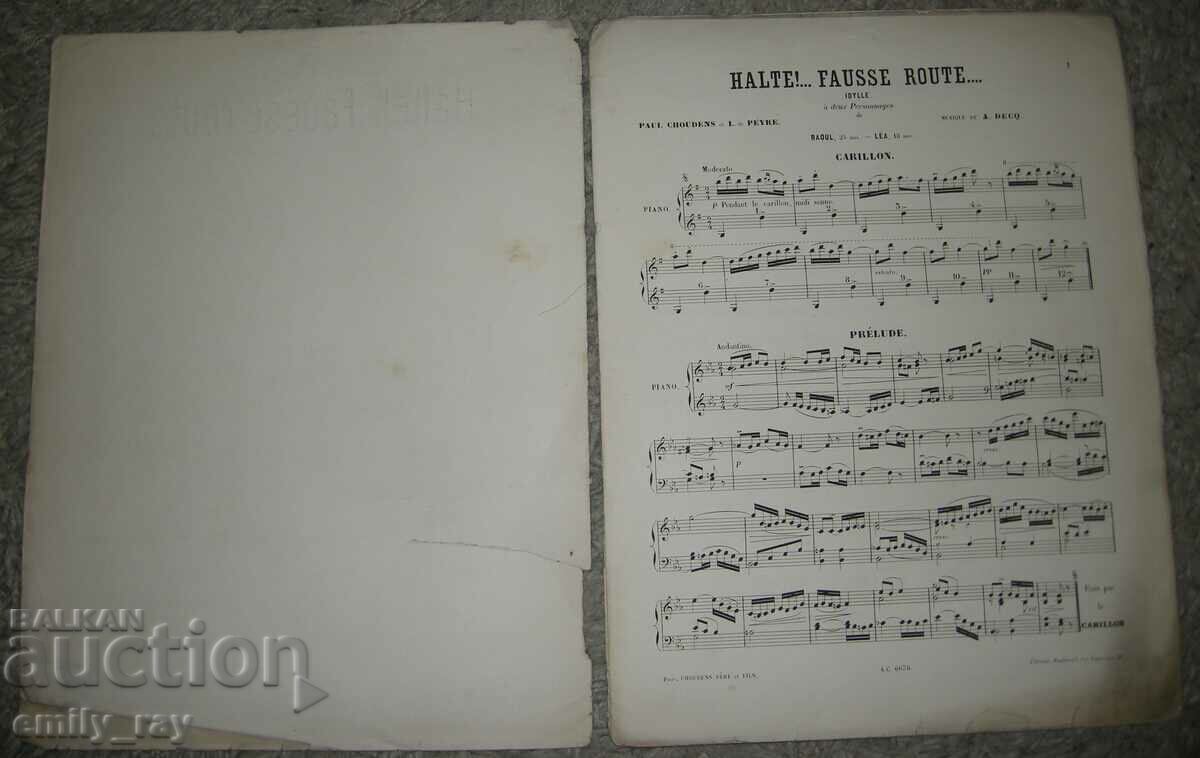 Παρτιτούρες - Halte !... Διαδρομή Fausse... με τιμή 20.00 BGN | € 10.23 Παρτιτούρες - Halte !... Διαδρομή Fausse... με τιμή 20.00 BGN | € 10.23