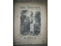 Sheet music - Halte !... Fausse route...