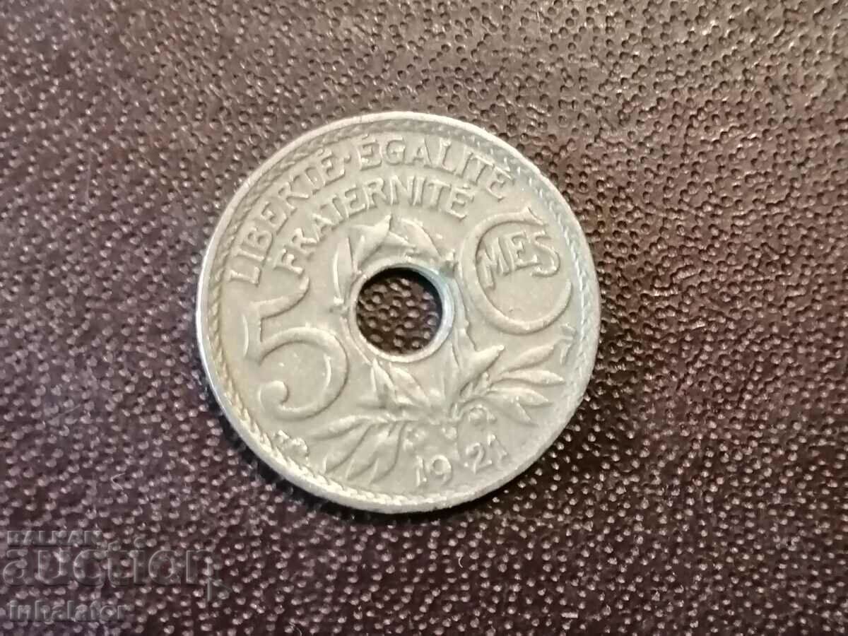 1921 5 centimes France