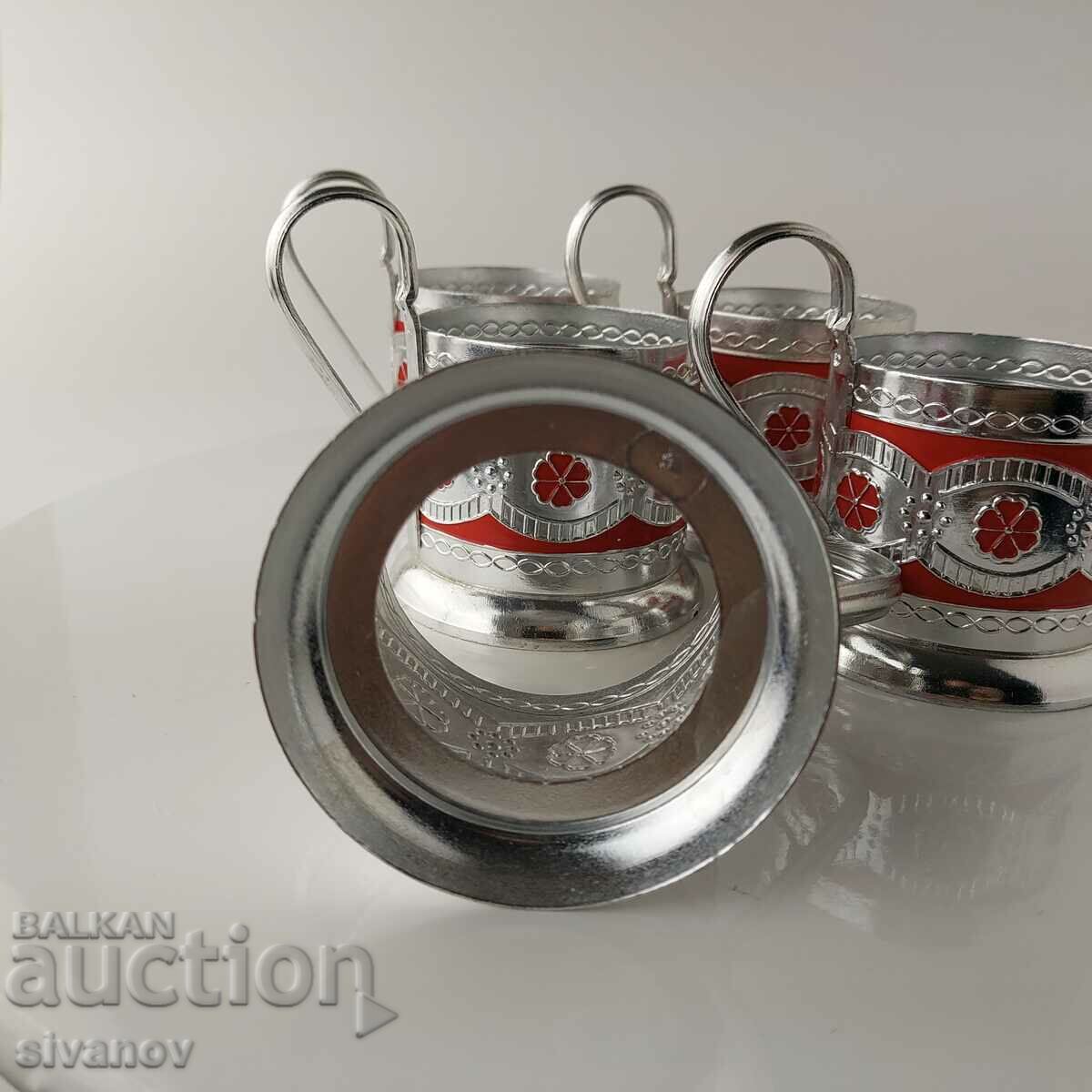 Old set of 5 set USSR service #5645 - 6 Old set of 5 set USSR service #5645 - 6