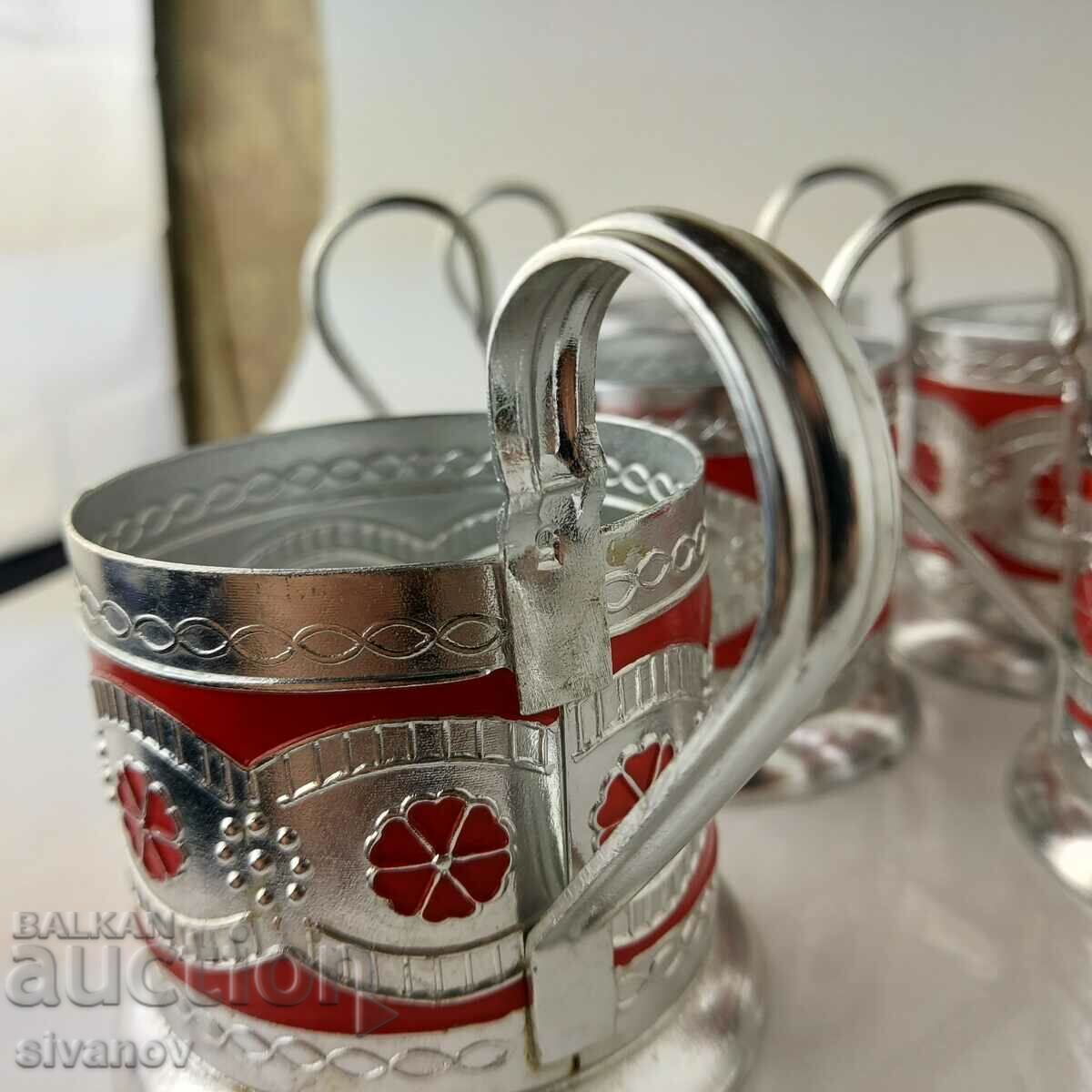 Old set of 5 set USSR service #5645 - 7 Old set of 5 set USSR service #5645 - 7