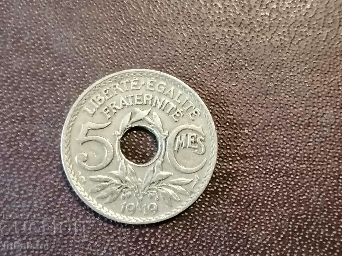 1919 5 centimes France