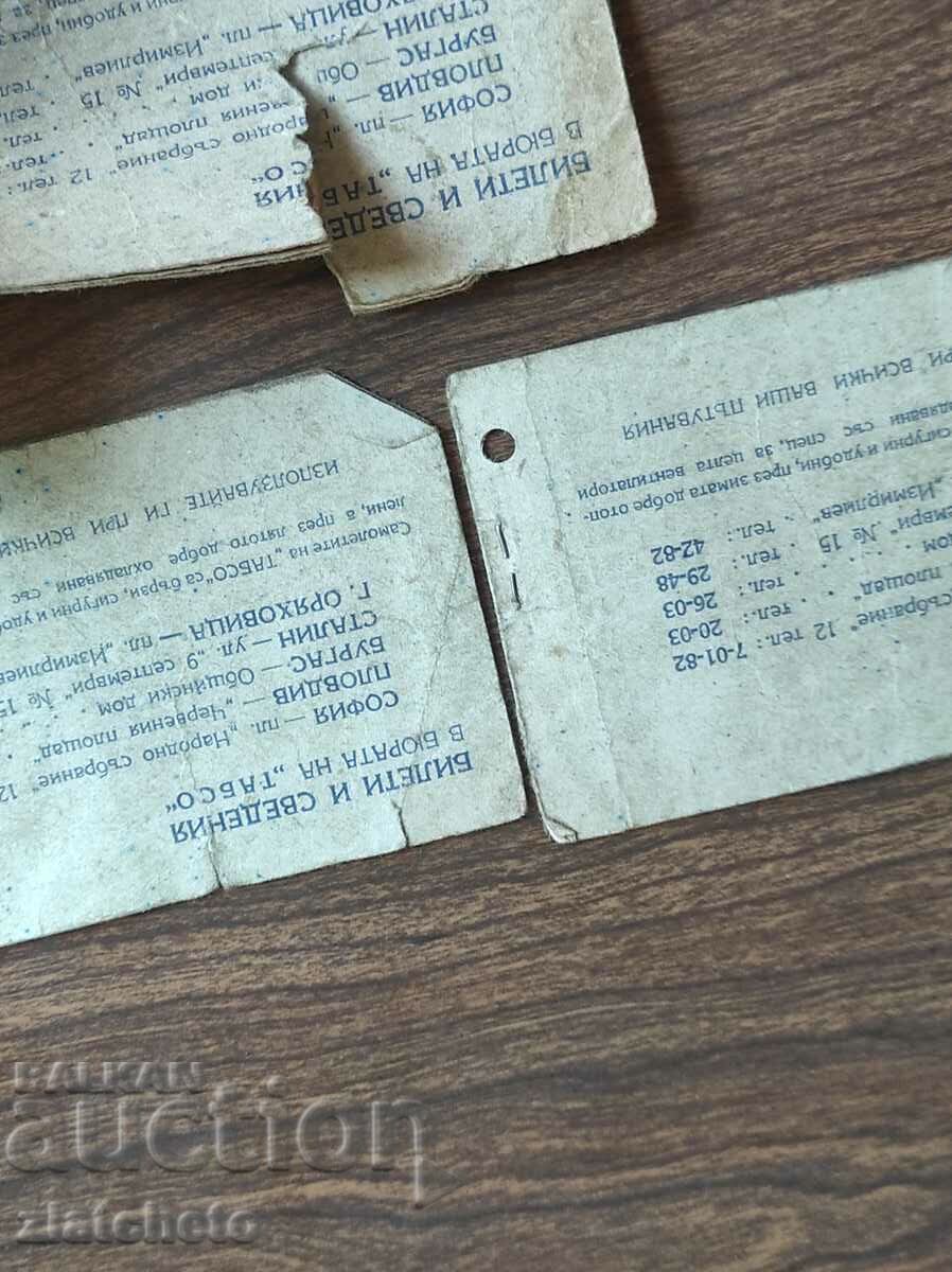 Delivery of Lot of 3 plane tickets Tabso - Sofia - Stalin (Varna) Delivery of Lot of 3 plane tickets Tabso - Sofia - Stalin (Varna)