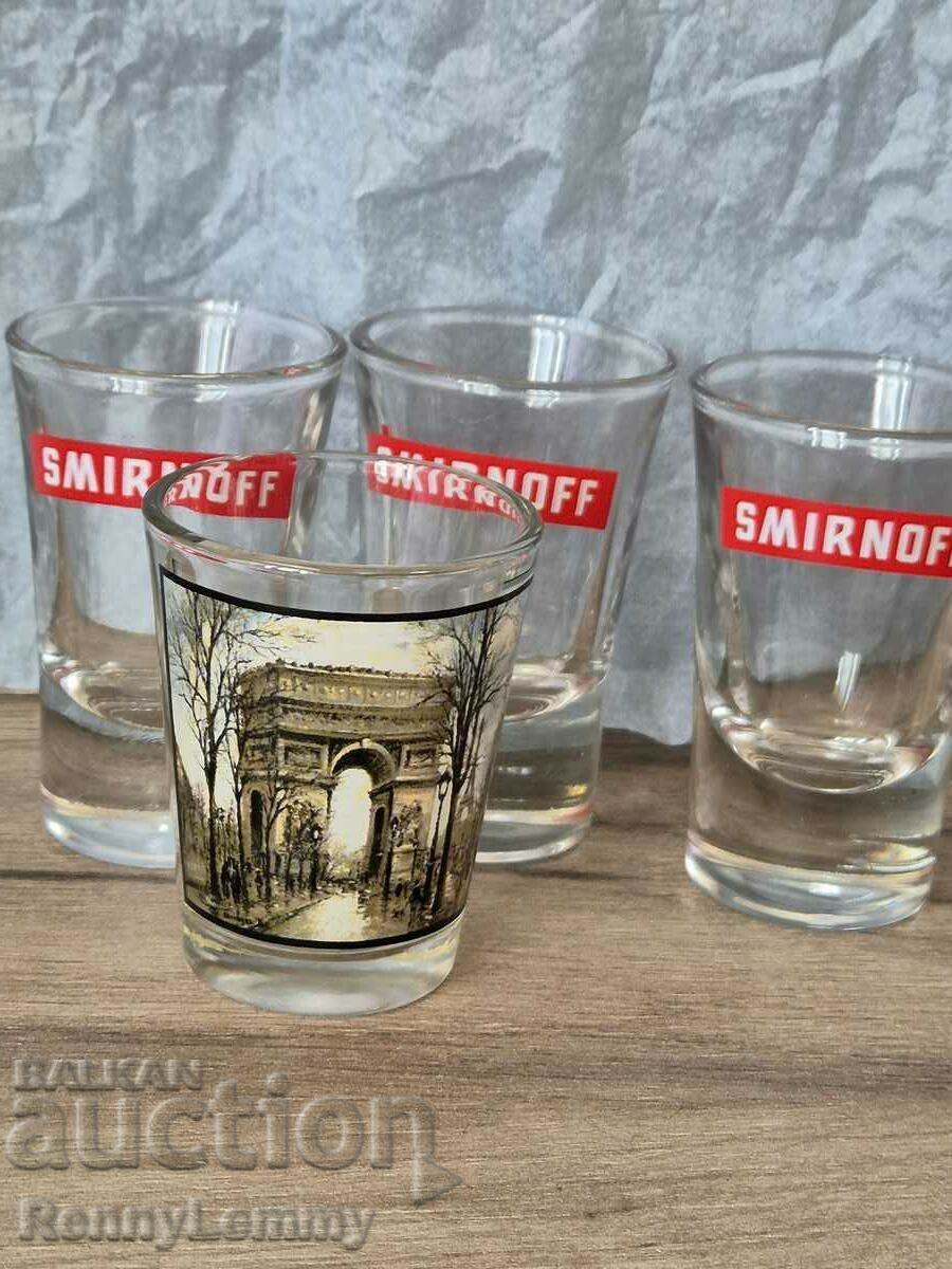 Glass shots, 4 pcs.