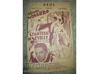 Sheet music - Le Chanteur De Seville