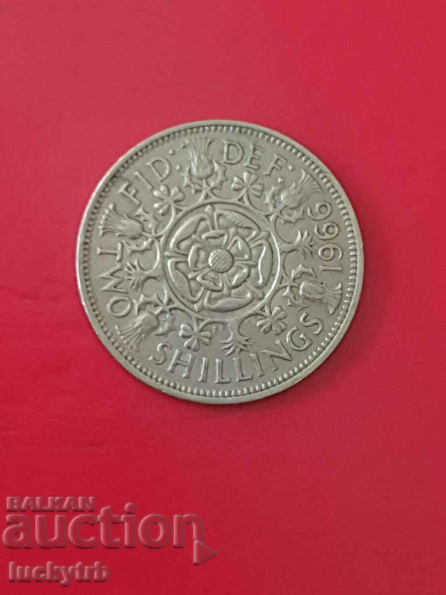 2 shillings 1966 - Great Britain