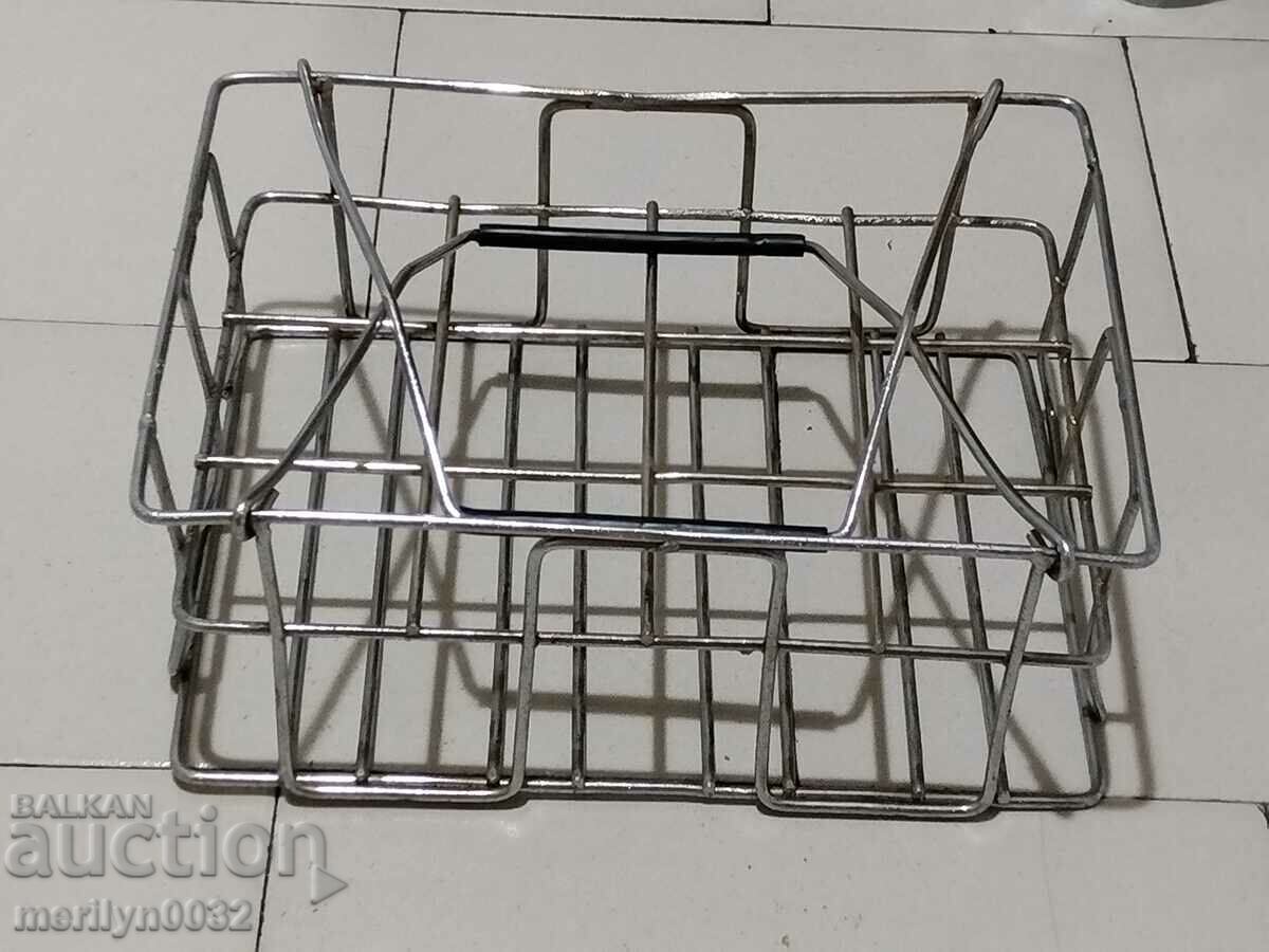 Auction Metal basket for bottles of lemonade, Coca Cola, NRB bag Auction Metal basket for bottles of lemonade, Coca Cola, NRB bag